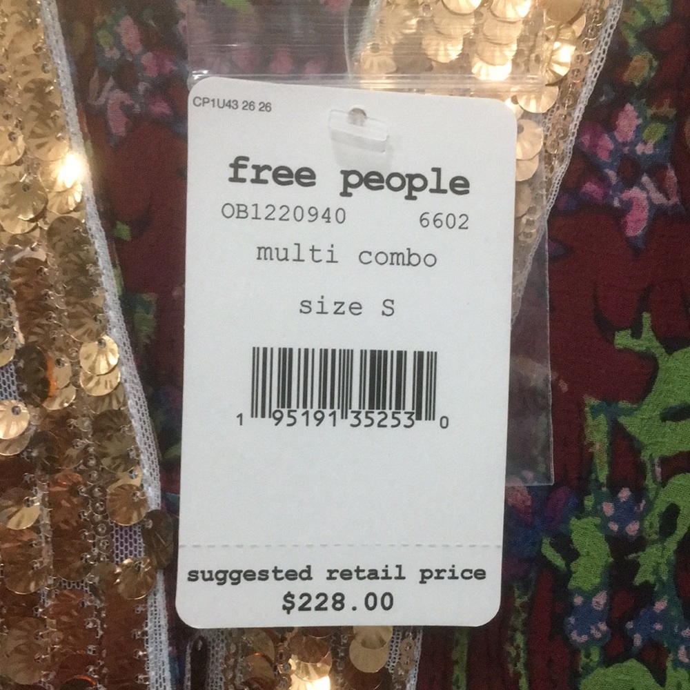Beautiful Free People maxi sequin dress